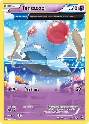 Tentacool (Alpha) 071/160 - XY  Primal Clash Reverse Holofoil
