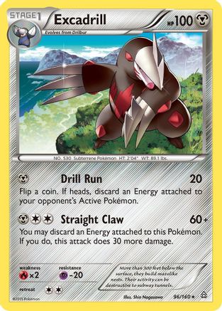 Excadrill 096/160 - XY  Primal Clash Reverse Holofoil