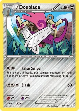 Doublade 099/160 - XY  Primal Clash Reverse Holofoil