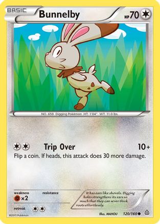 Bunnelby 120/160 - XY  Primal Clash Reverse Holofoil