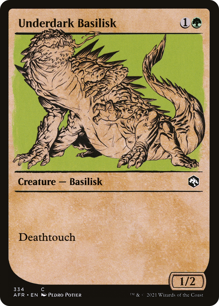 Underdark Basilisk (AFR-334) - Adventures in the Forgotten Realms: (Showcase) Foil