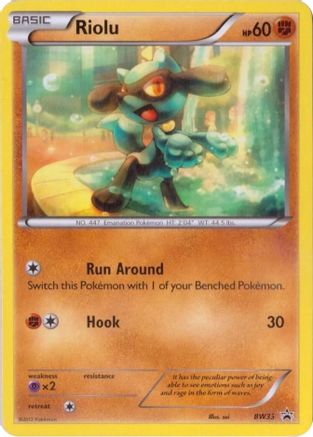 Riolu BW33 - Black and White Promos