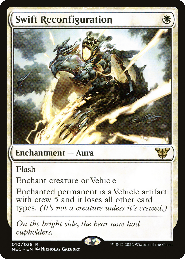 Swift Reconfiguration (NEC-010) - Neon Dynasty Commander
