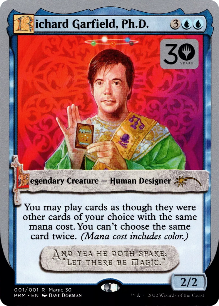 Richard Garfield, Ph.D. (30A-P-01★) - 30th Anniversary Misc Promos