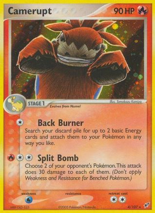 Camerupt 004 - Deoxys - Reverse Holofoil