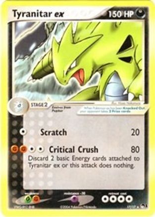 Tyranitar ex (Non-Holo) 017 - POP Series 1