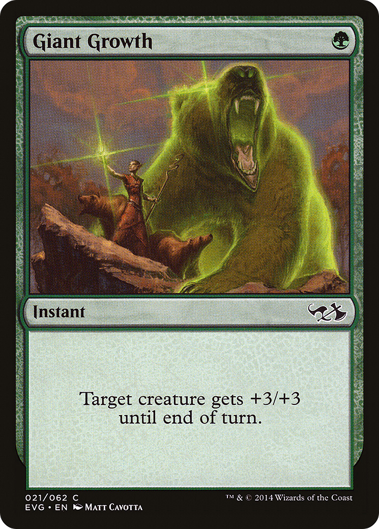 Giant Growth (DD3-021) - Duel Decks Anthology: Elves vs. Goblins