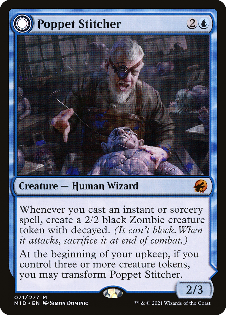 Poppet Stitcher // Poppet Factory (MID-071) - Innistrad: Midnight Hunt: (Double Faced Transform)