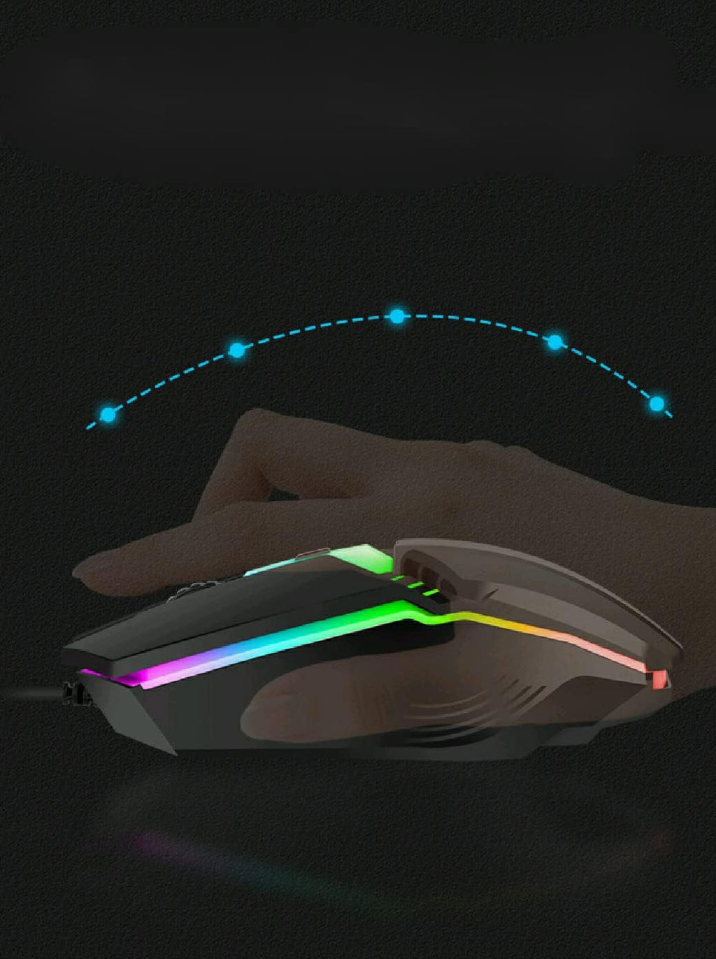 Wired Gaming Keyboard & Mouse Combo - Anti-Ghosting Multi-Key, 68 Keys