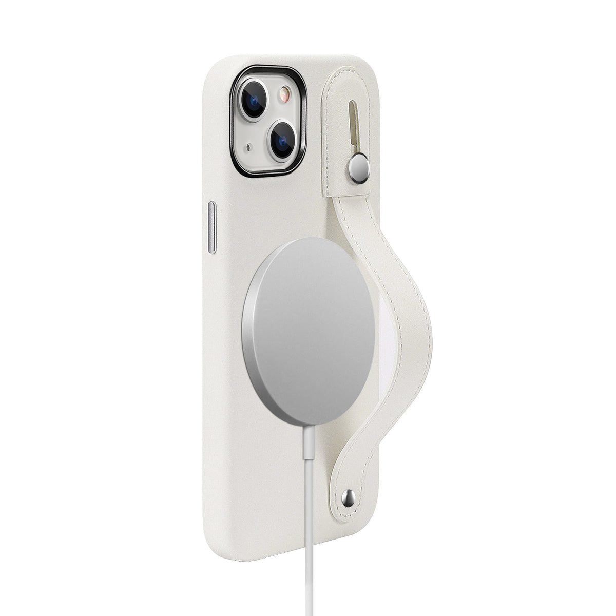 iPhone 15 Plus Leather FingerGrip Case with MagSafe | Indy Series