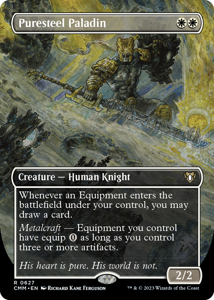 Puresteel Paladin (CMM-627) - Commander Masters (Borderless) Foil