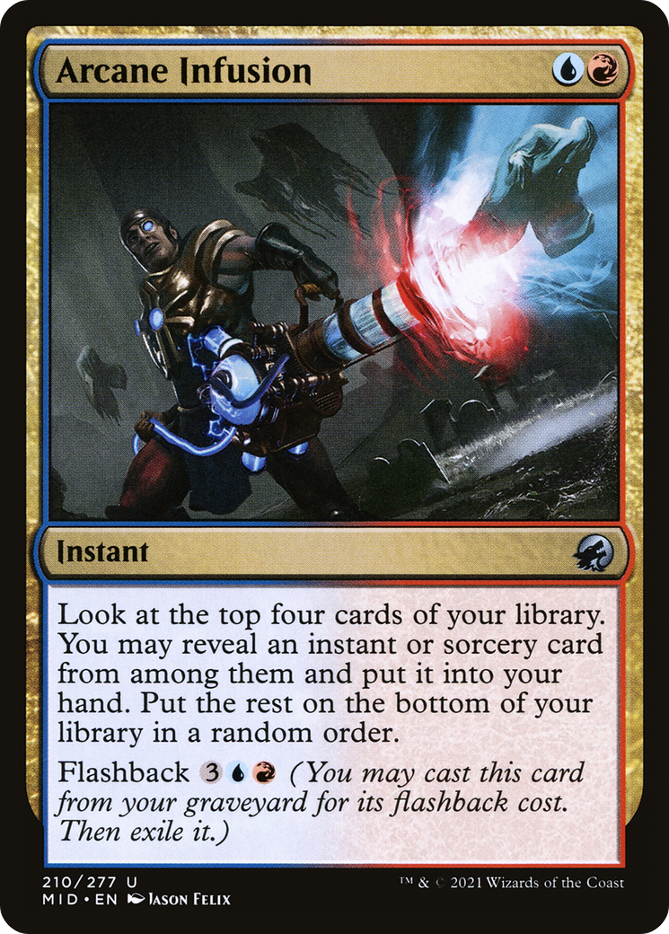 Arcane Infusion (MID-210) - Innistrad: Midnight Hunt Foil