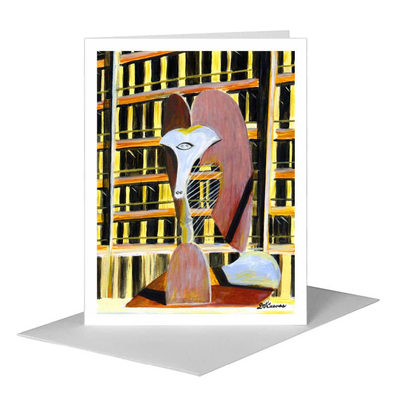 Picasso Sculpture, Chicago, Greeting Card (#7520A)