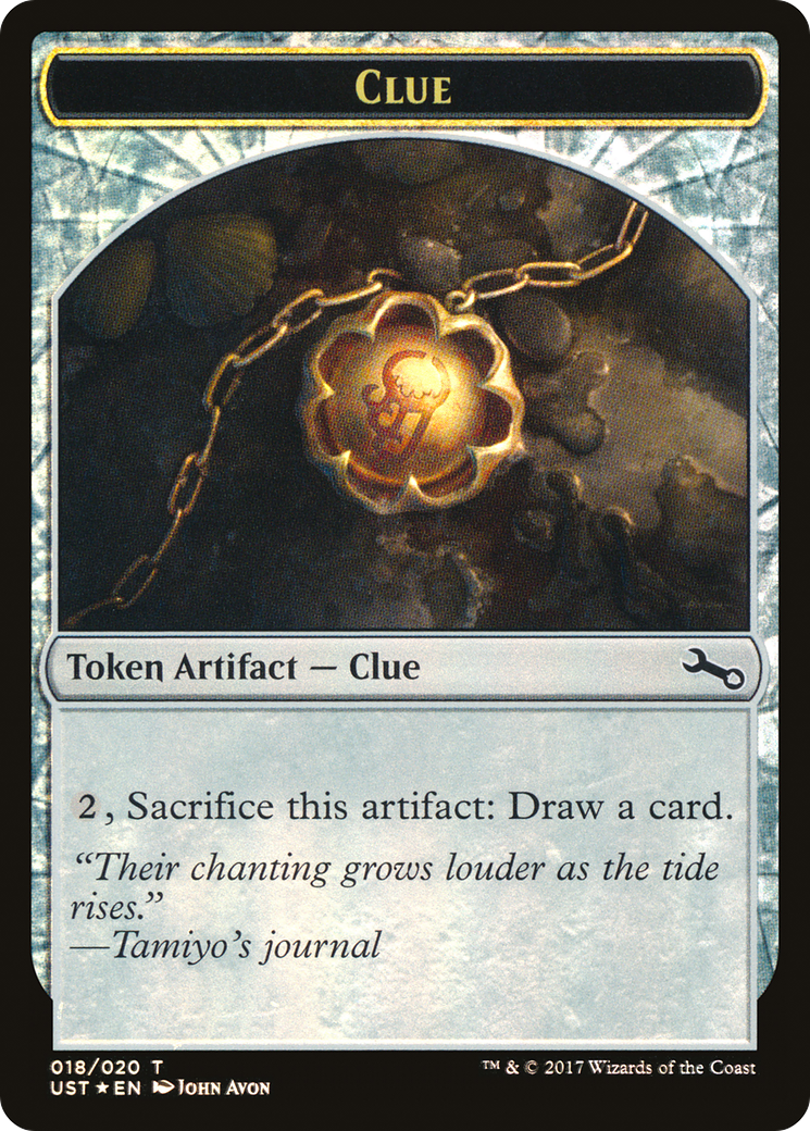 Clue // Clue (UST-018) - Unstable Tokens Foil