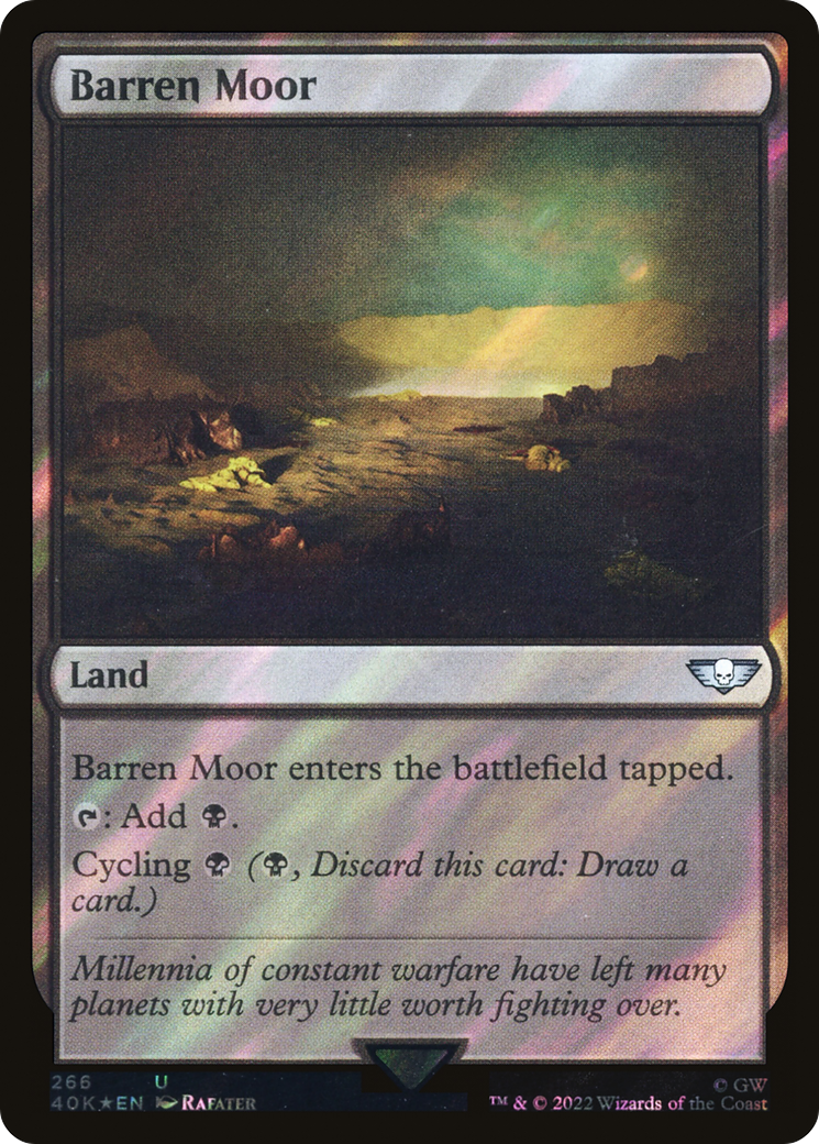 Barren Moor (40K-266★) - Warhammer 40,000 Commander Foil
