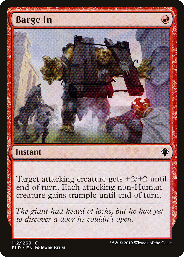Barge In (ELD-112) - Throne of Eldraine Foil