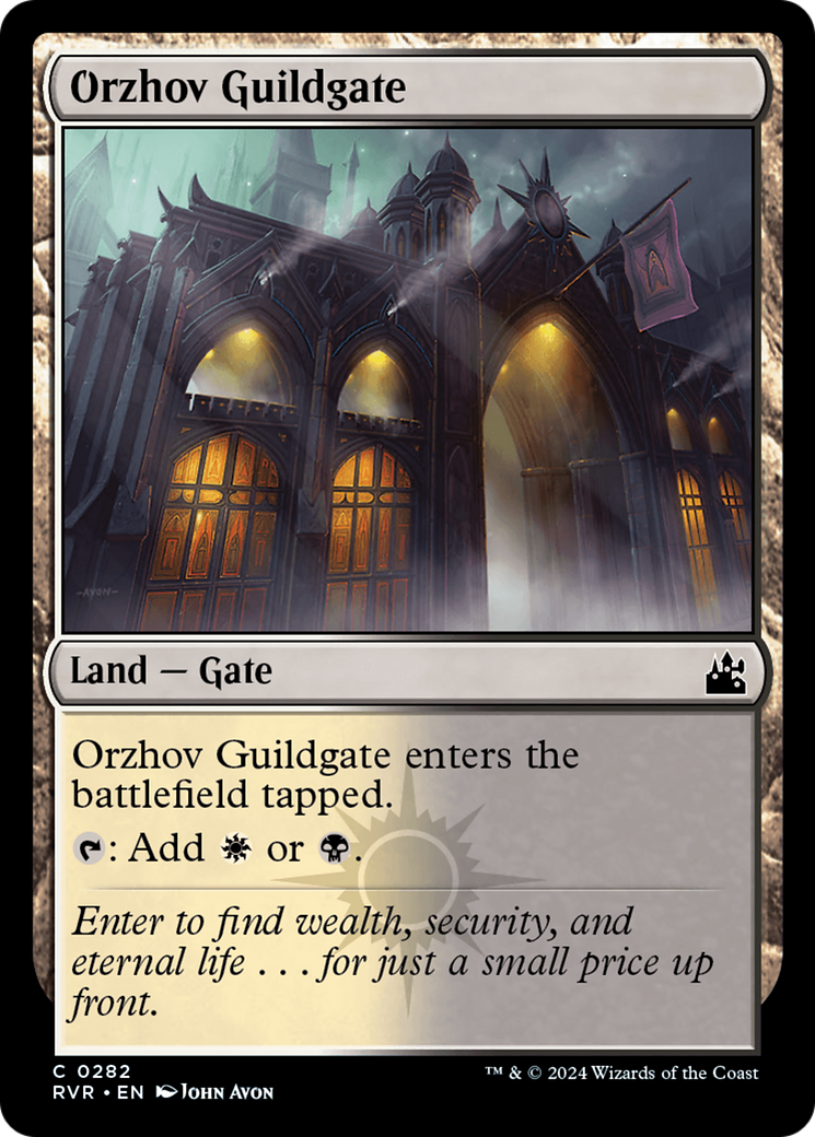 Orzhov Guildgate (RVR-282) - Ravnica Remastered Foil