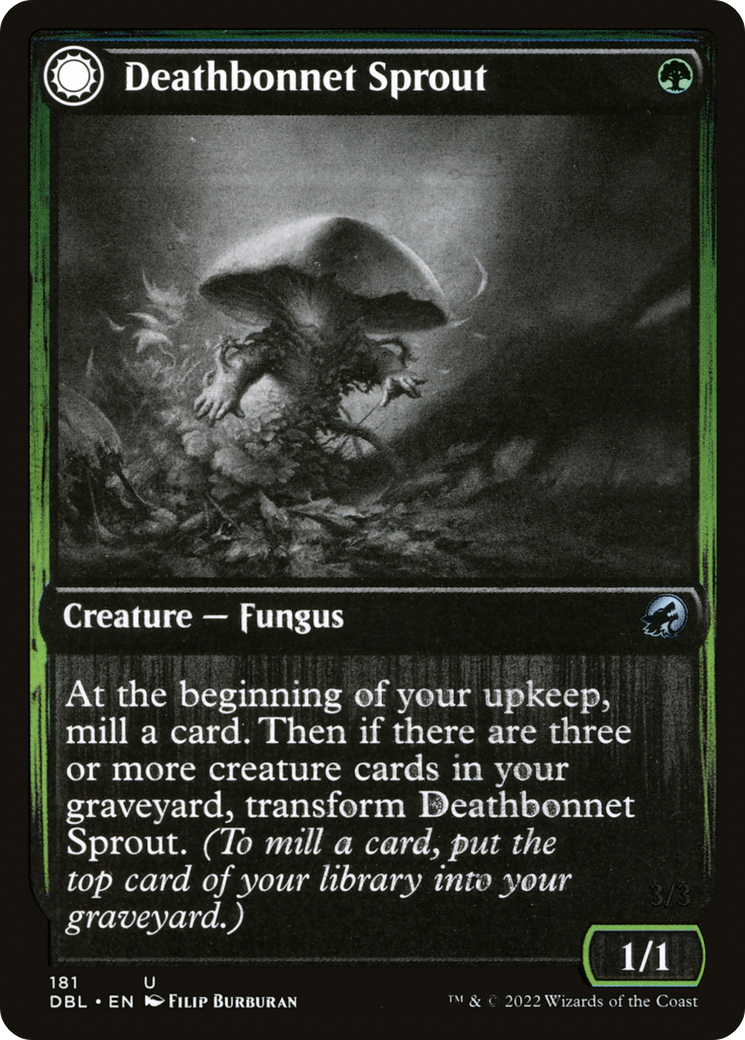 Deathbonnet Sprout // Deathbonnet Hulk (DBL-181) - Innistrad: Double Feature: (Double Faced Transform)