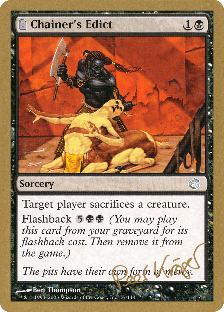 Chainer's Edict (WCD-) - World Championship Decks 2003: (tombstone)