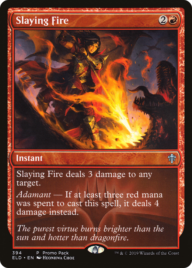 Slaying Fire (PPELD-394) - Throne of Eldraine Foil