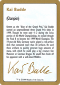 Kai Budde Bio (WCD-) - World Championship Decks 1999