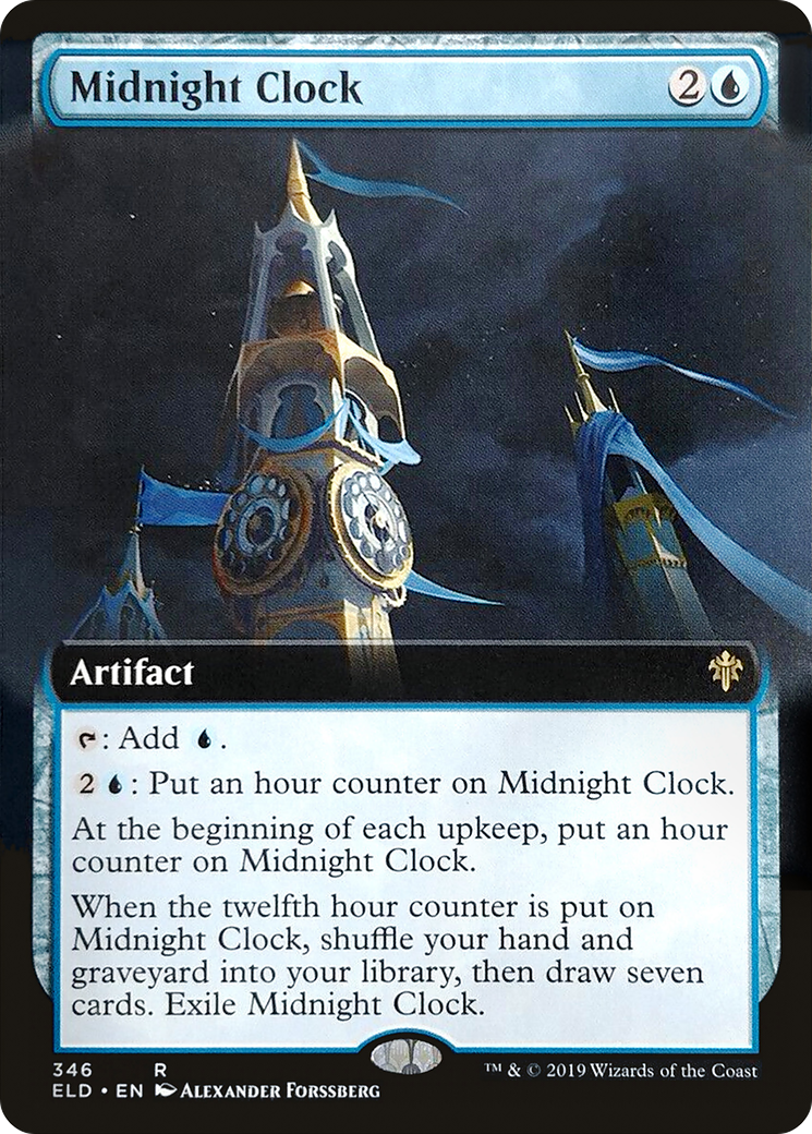 Midnight Clock (ELD-346) - Throne of Eldraine: (Extended Art) Foil