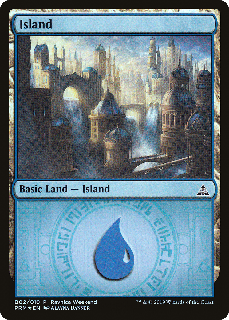 Island (LARP-B02) - RNA Ravnica Weekend Foil