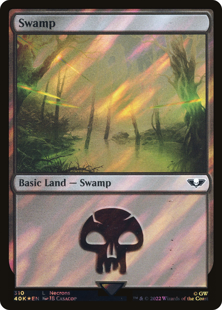 Swamp (40K-310) - Warhammer 40,000 Commander Foil