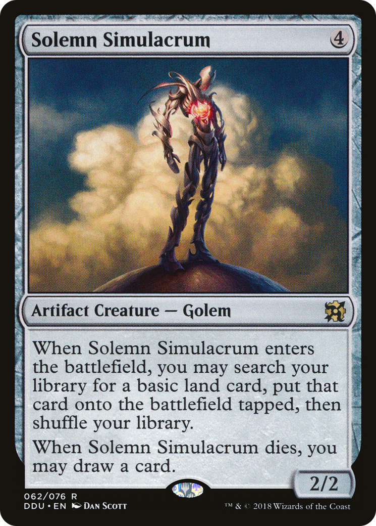 Solemn Simulacrum (DDU-062) - Duel Decks: Elves vs. Inventors