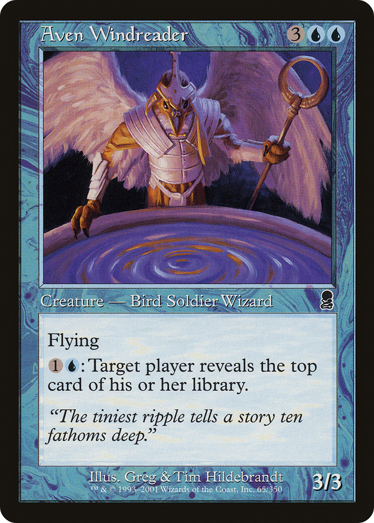 Aven Windreader (ODY-065) - Odyssey Foil