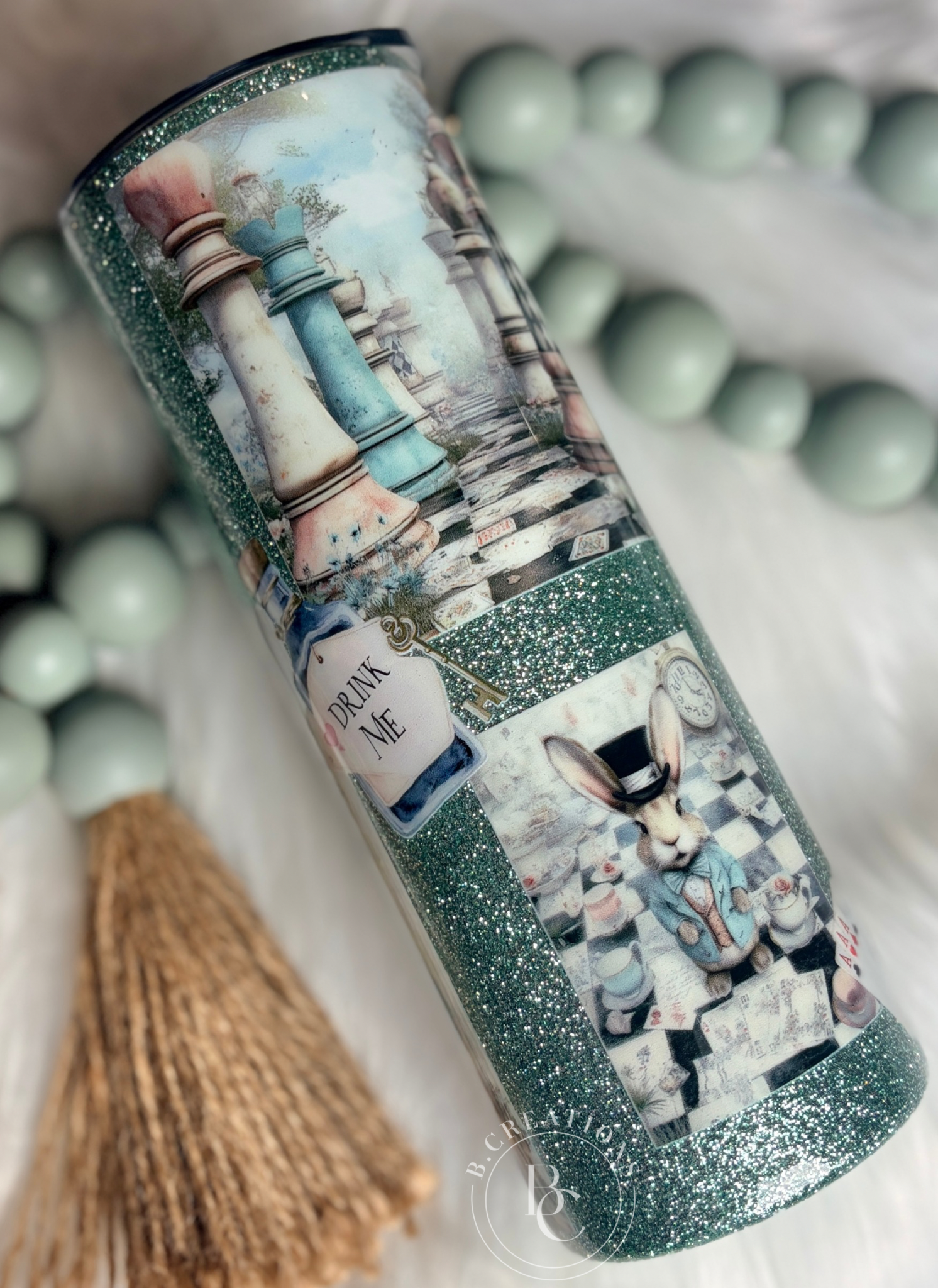 Alice patchwork, 20 oz Skinny Tumbler
