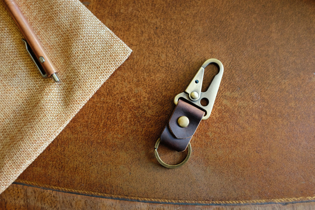 Leather Key Clip N2 - Handmade Full-Grain Leather | Yarets Leather