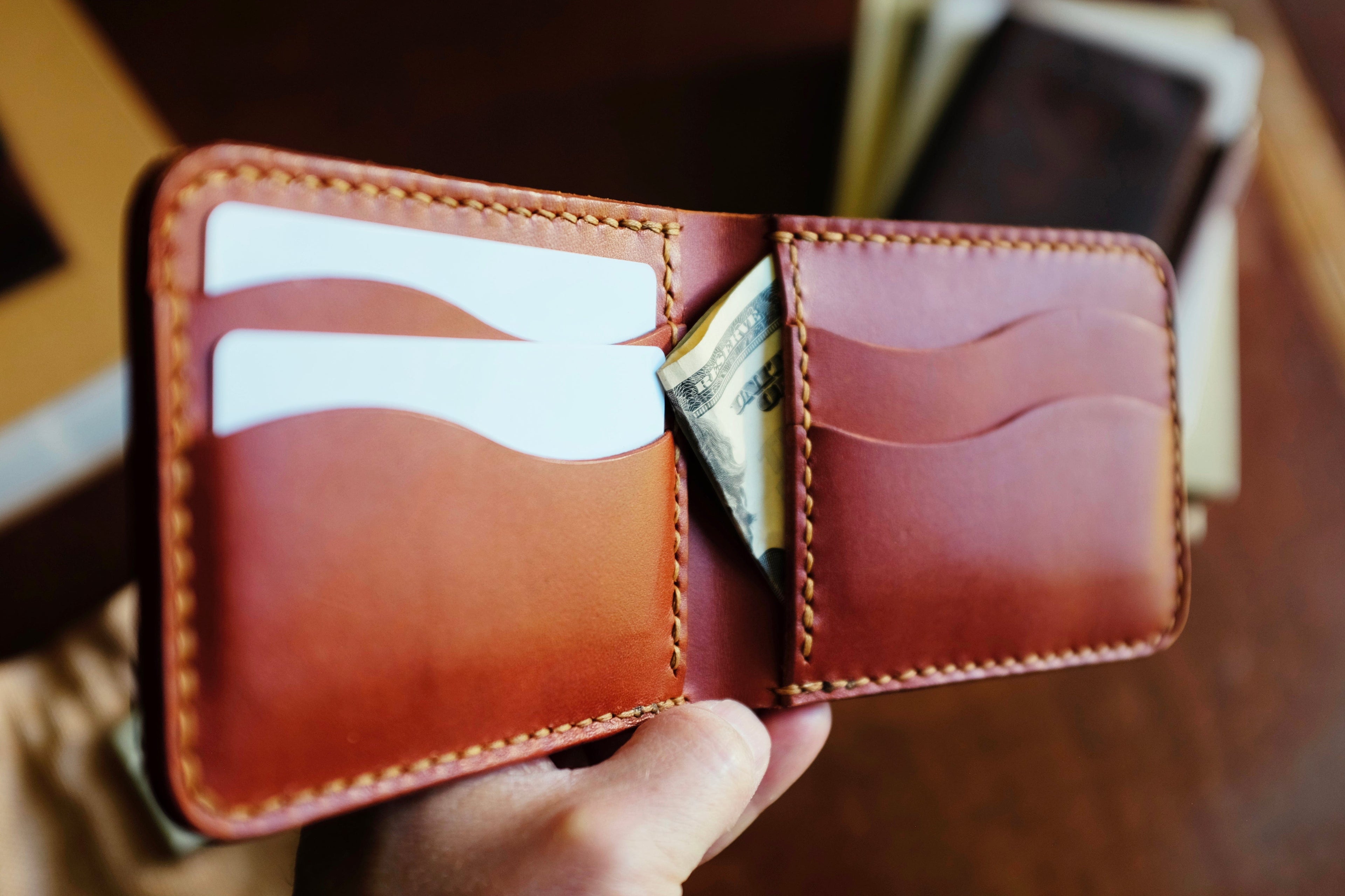 Admiral Wallet - Handmade Full-Grain Leather Bifold