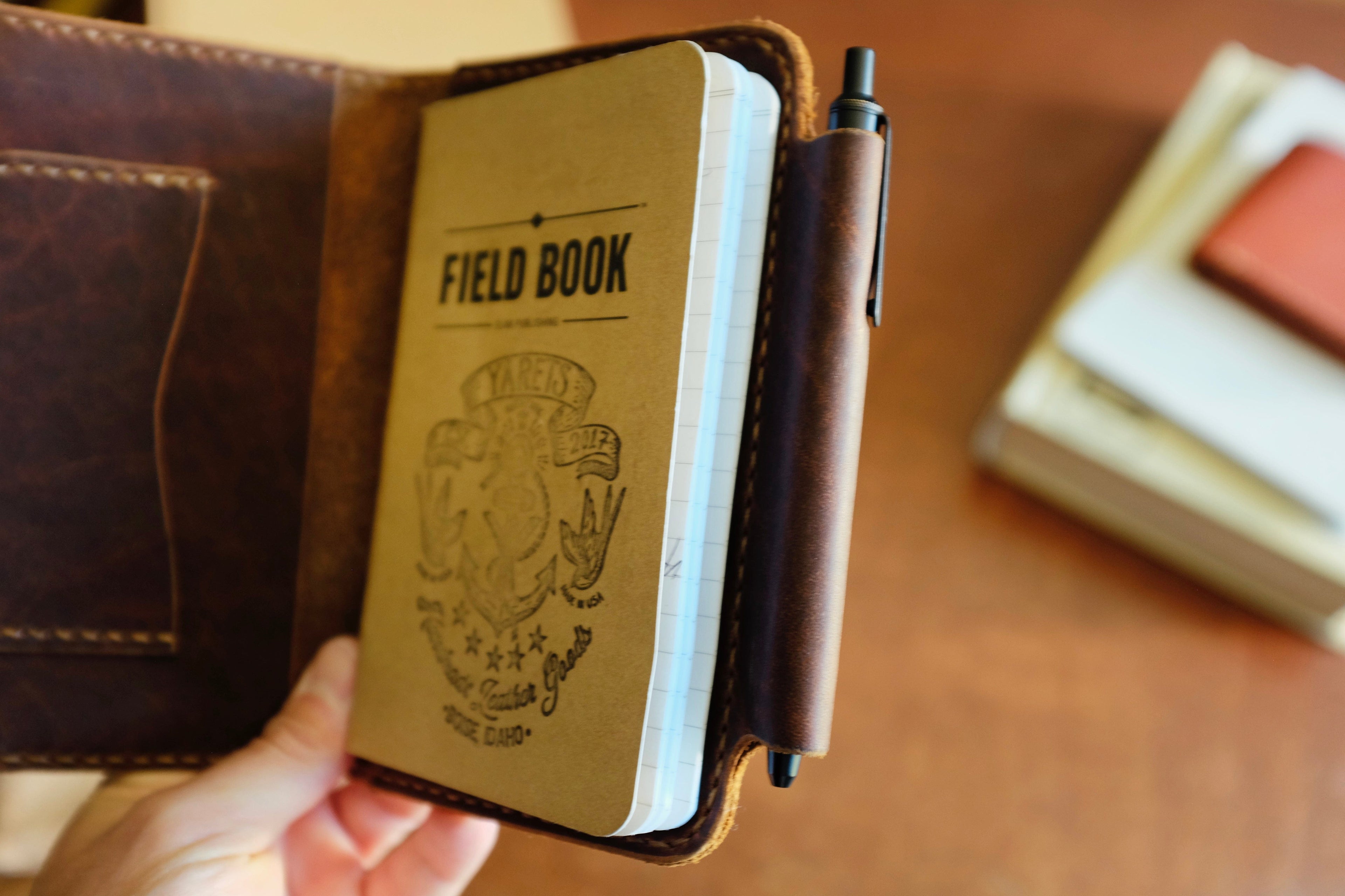 Pathfinder Field Note Case - Handmade Full-Grain Leather | Yarets Leather