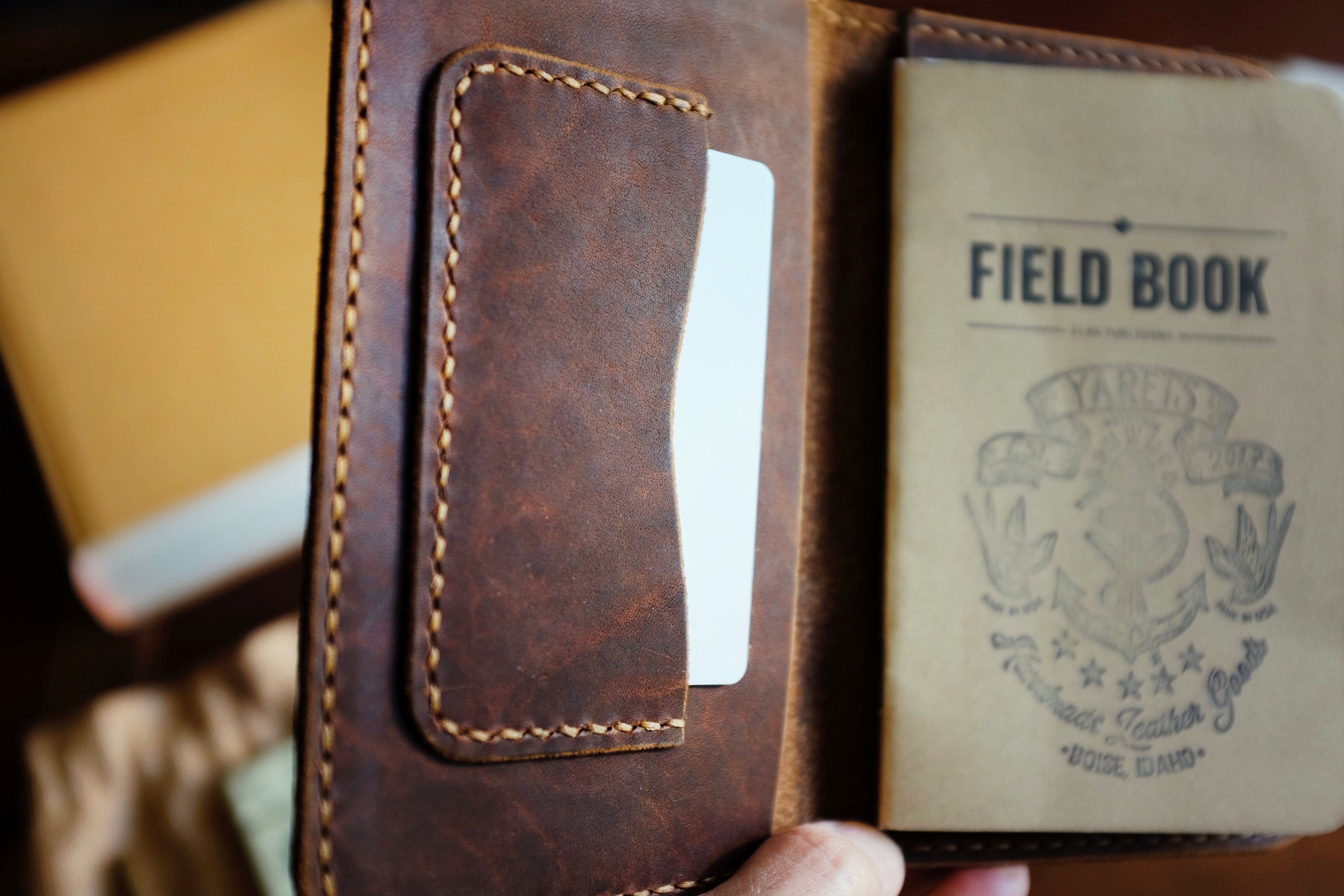 Pathfinder Field Note Case - Handmade Full-Grain Leather | Yarets Leather