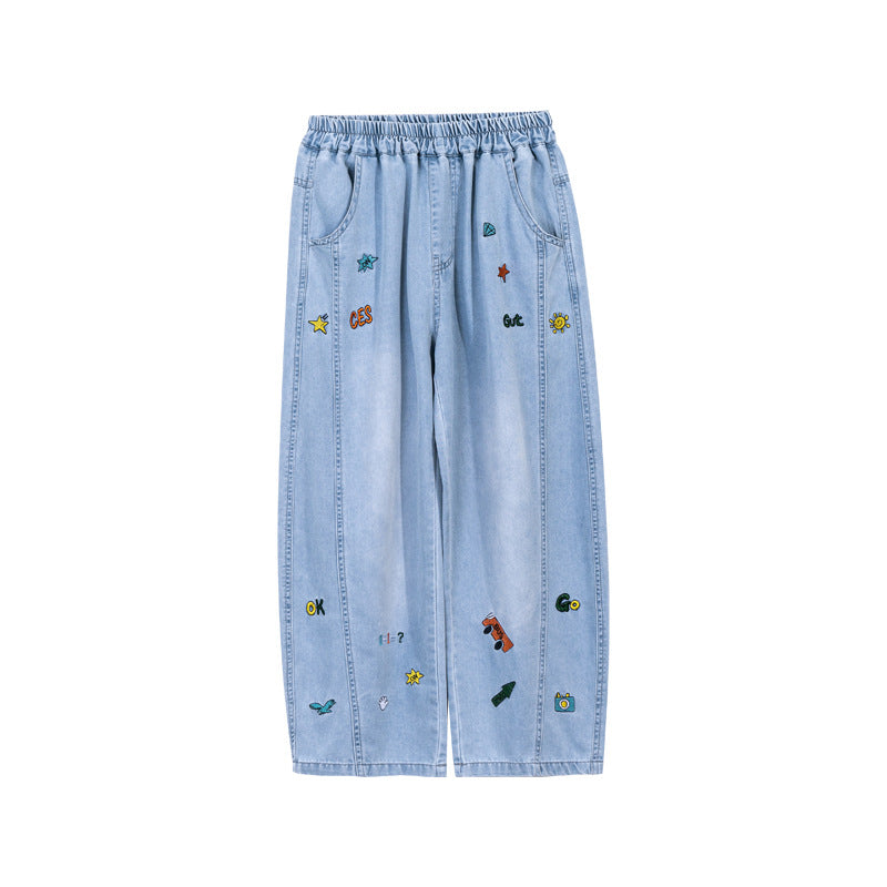 Casual Cool Lightweight Denim Pants for Boys