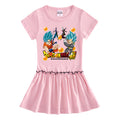Children's short sleeved dress with half sleeves