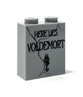 Voldemort Tombstone (Halloween) (1x2x2 Brick) made using LEGO part