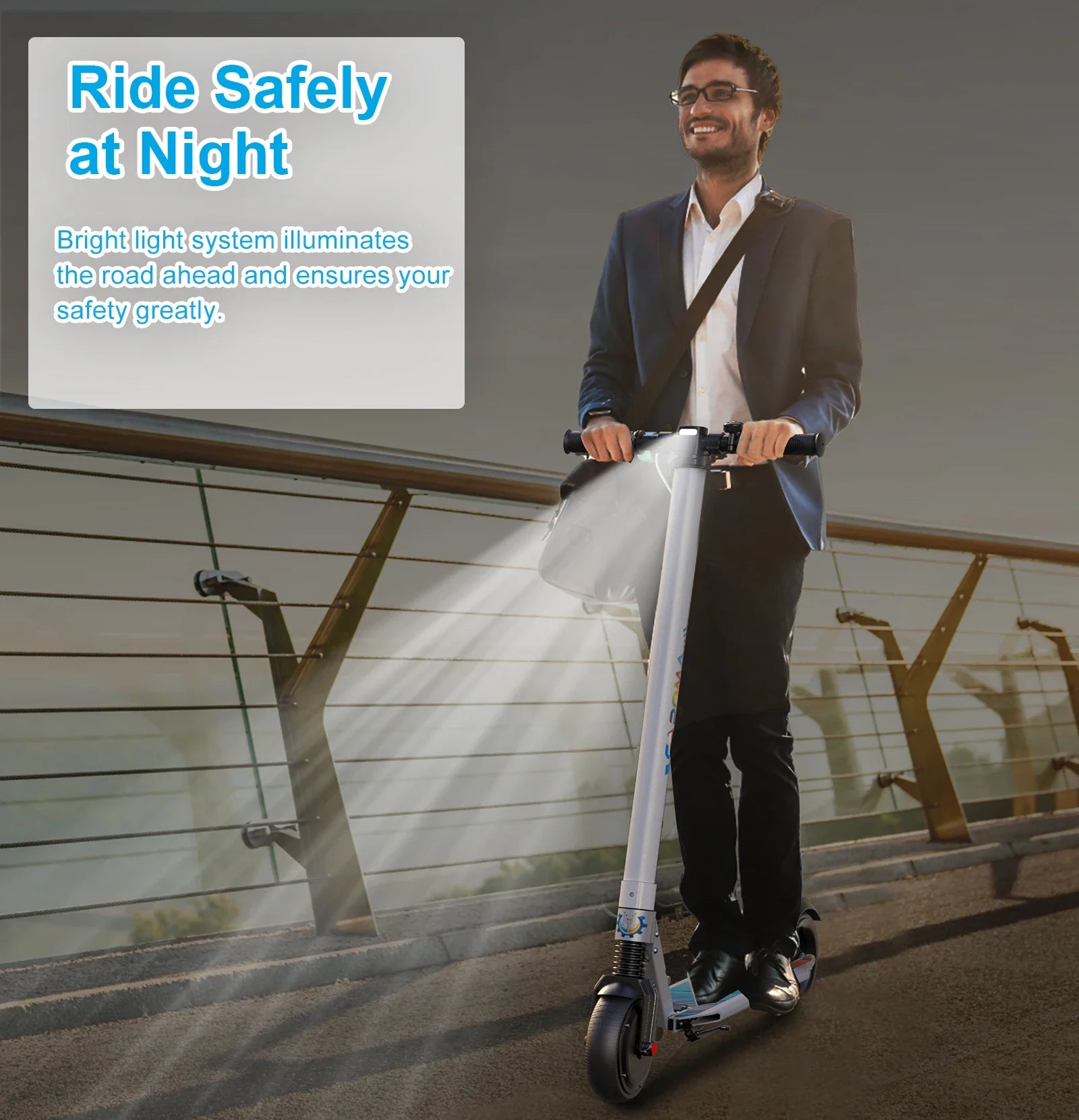 eBike Boys COROMA Electric Scooter - Foldable, Adjustable Handlebar, 20 MPH