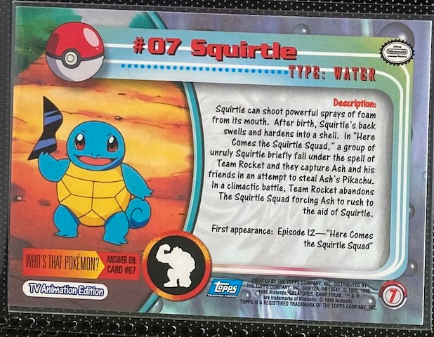 Squirtle (07) [Topps TV Animation Edition Series 1 (Third Print)]