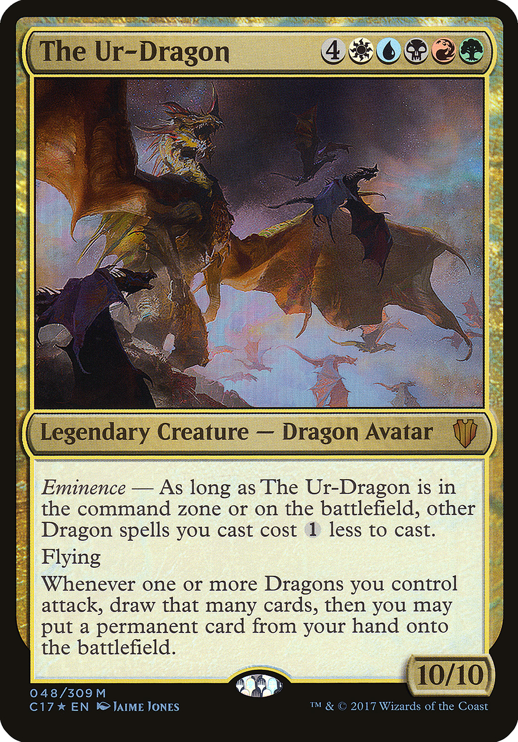 The Ur-Dragon (OVER-048) - Commander 2017 Oversized Foil