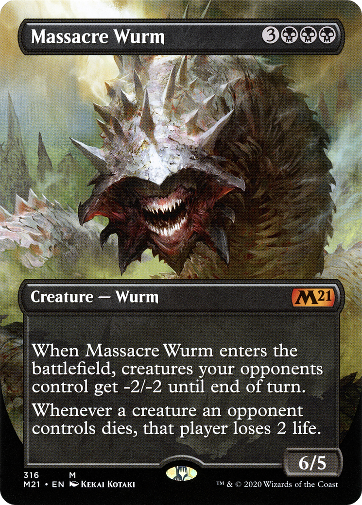 Massacre Wurm (M21-316) - Core Set 2021 (Borderless)