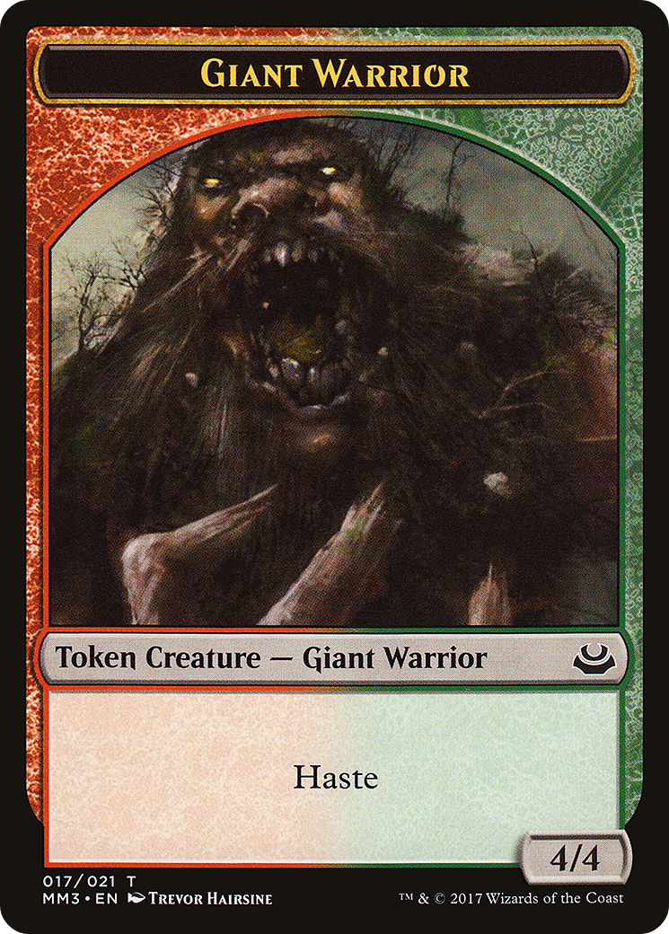 Giant Warrior (MM3-017) - Modern Masters 2017 Tokens