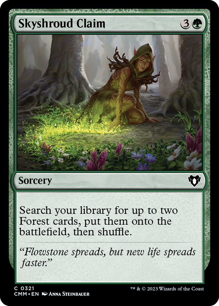 Skyshroud Claim (CMM-321) - Commander Masters Foil