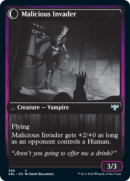 Innocent Traveler // Malicious Invader (DBL-388) - Innistrad: Double Feature: (Double Faced Transform)