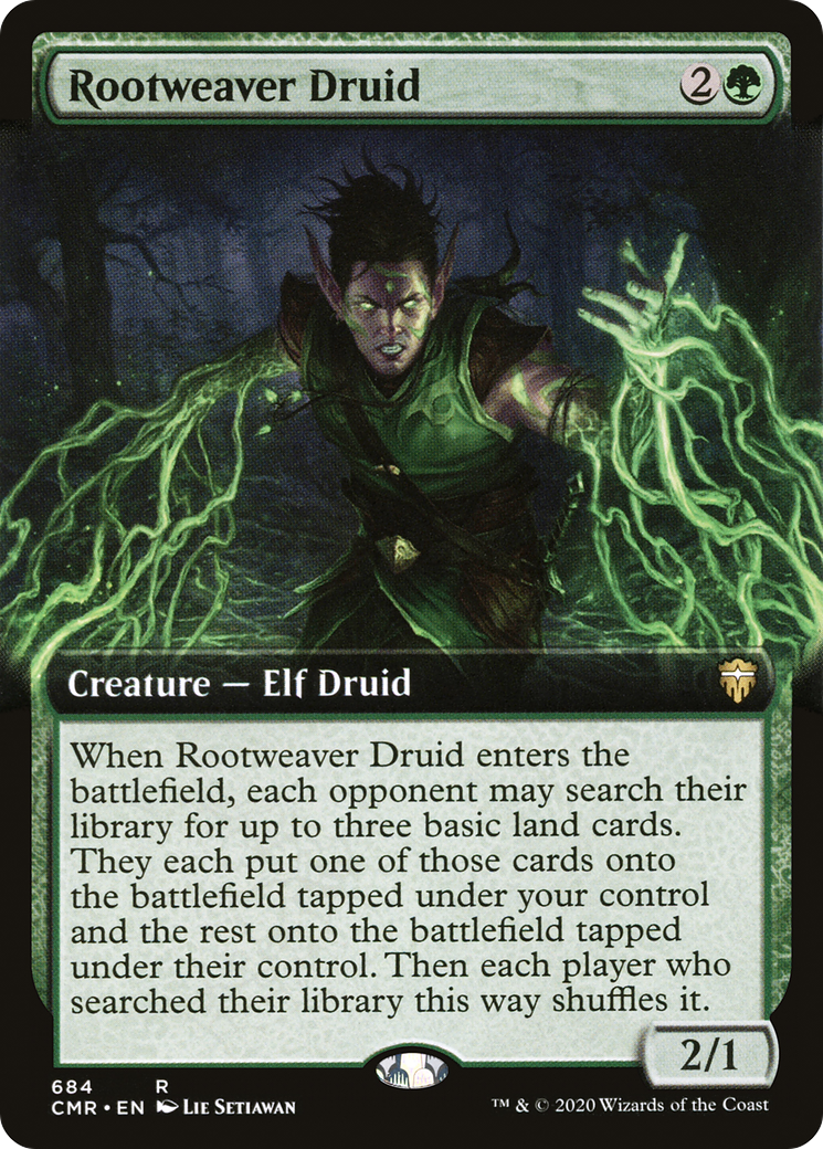 Rootweaver Druid (CMR-684) - Commander Legends: (Extended Art)