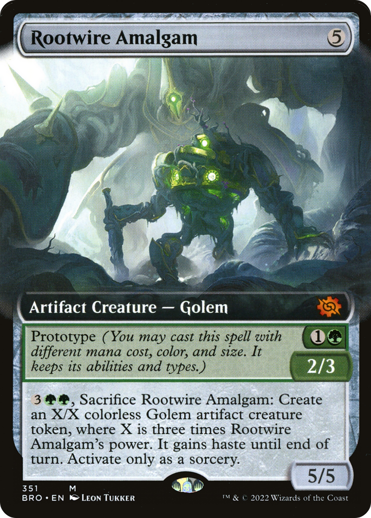 Rootwire Amalgam (BRO-351) - The Brothers' War: (Extended Art) Foil