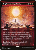 Explosive Singularity (NEO-383) - Kamigawa: Neon Dynasty: (Showcase)