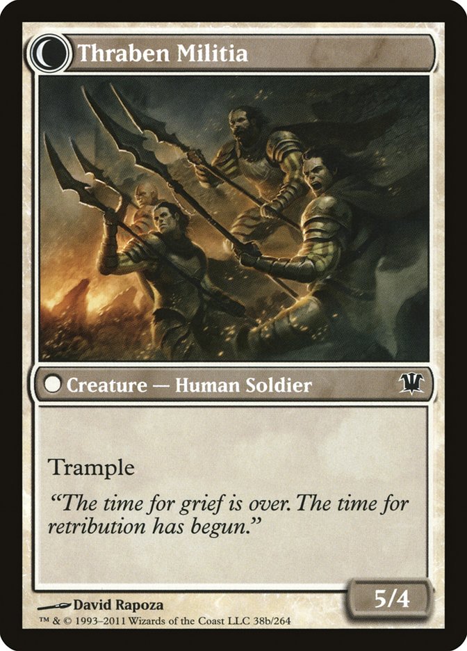 Thraben Sentry // Thraben Militia (ISD-038) - Innistrad: (Double Faced Transform)