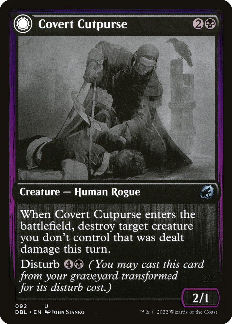 Covert Cutpurse // Covetous Geist (DBL-092) - Innistrad: Double Feature: (Double Faced Transform)